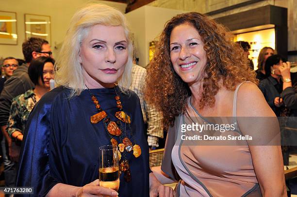 Singer Debbie Harry and Francisca Moroder attend the Photography Exhibition at Paul Smith LA on April 30, 2015 in Los Angeles, California.