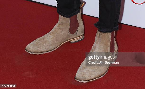 Actor Colman Domingo, shoe detail, attends the "5 Flights Up" New York premiere at BAM Rose Cinemas on April 30, 2015 in the Brooklyn borough of New...