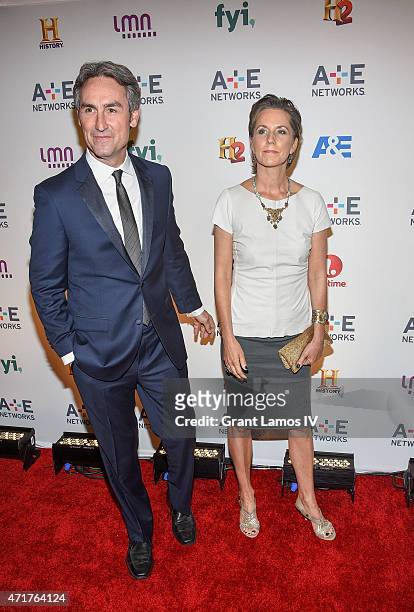 Mike Wolfe and Jodi Faeth attend the 2015 A+E Networks Upfront on April 30, 2015 in New York City.