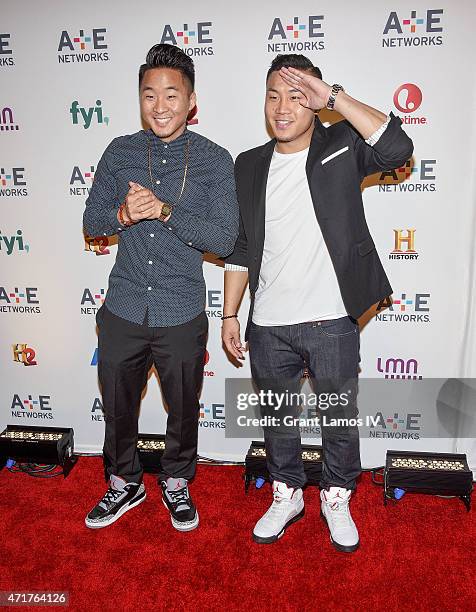 Andrew Fung and David Fung attend the 2015 A+E Networks Upfront on April 30, 2015 in New York City.
