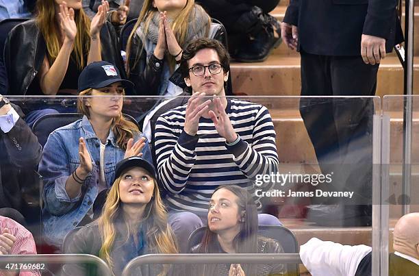 Andrew Jenks attends the Washington Capitals vs New York Rangers playoff game at Madison Square Garden on April 30, 2015 in New York City.