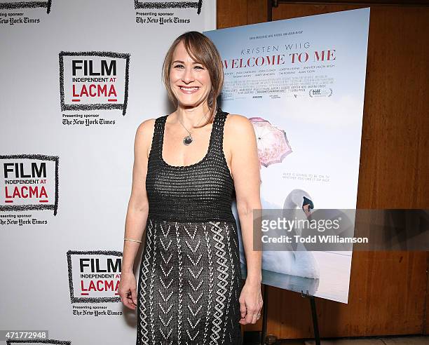 Director Shira Piven attends Alchemy's Los Angeles premiere of "Welcome to Me" at LACMA on April 30, 2015 in Los Angeles, California.