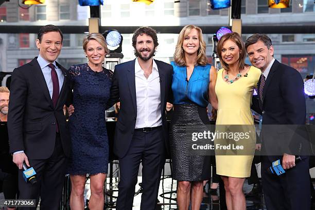 Josh Groban performs live on "Good Morning America," 4/28/15, airing on the Walt Disney Television via Getty Images Television Network.