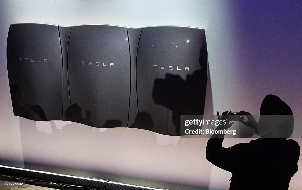 Tesla Motors Inc. Chief Executive Officer Elon Musk Unveils New Generation Of Batteries
