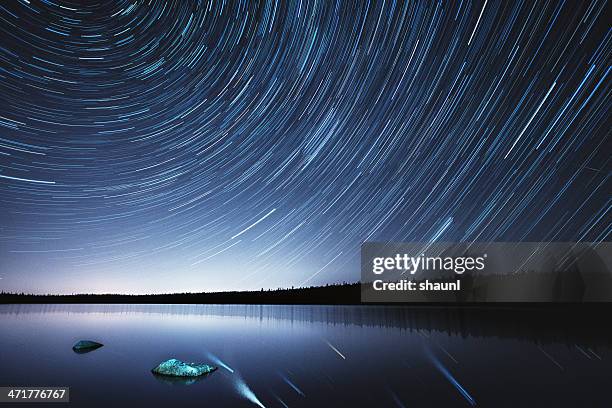 rotational lapse - long exposure stars stock pictures, royalty-free photos & images