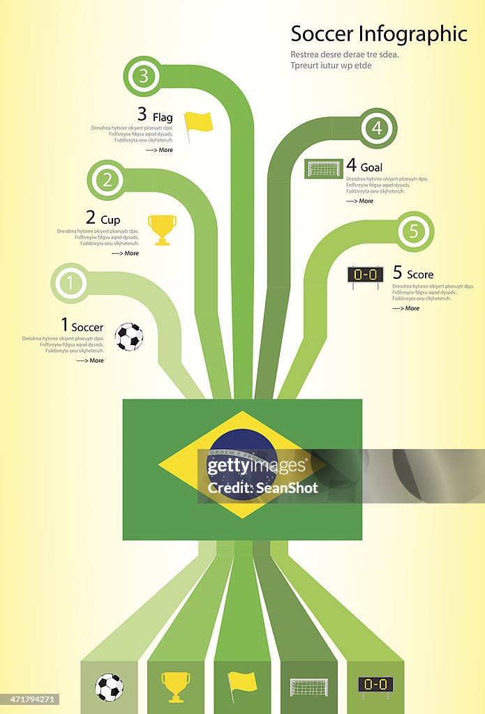 Brasil Soccer Infographic