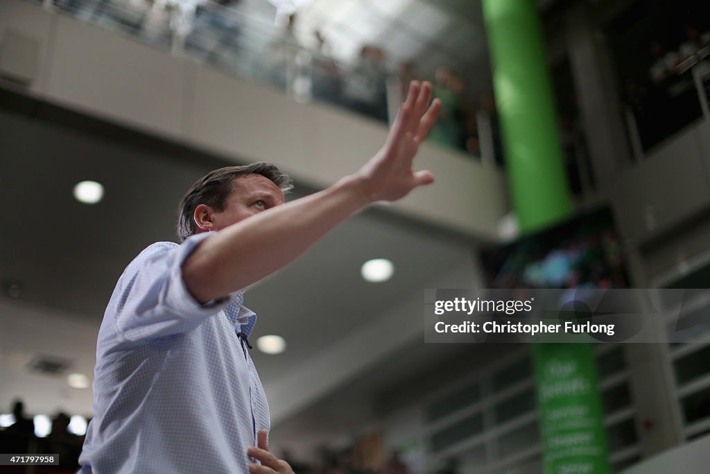 David Cameron Gives A Campaign Speech In Yorkshire