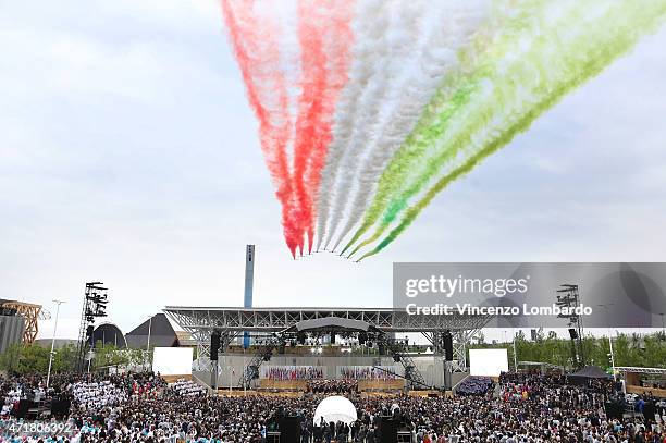 General view of atmosphere during the Opening Ceremony - Expo 2015 at Fiera Milano Rho on May 1, 2015 in Milan, Italy.