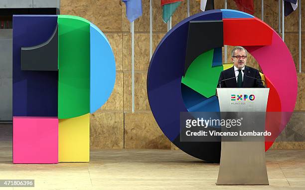 Roberto Maroni attends the Opening Ceremony - Expo 2015 at Fiera Milano Rho on May 1, 2015 in Milan, Italy.