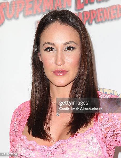 Adult actress Ryan Keely attends the world premiere of 'The Death of 'Superman Lives': What Happened?' at the Egyptian Theatre on April 30, 2015 in...