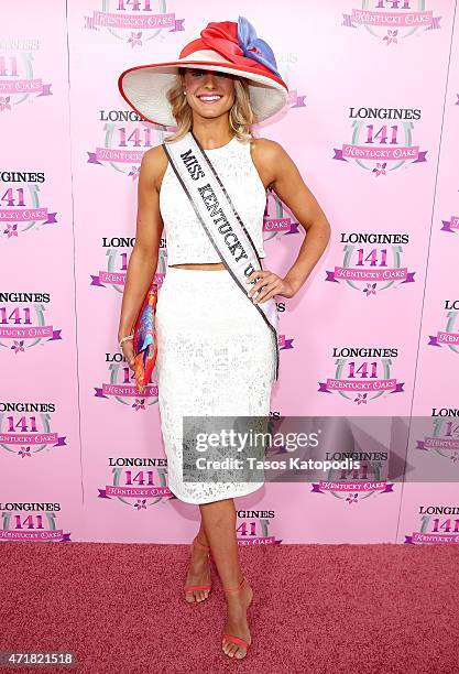 Miss Kentucky USA Katie George attends the 2015 Kentucky Oaks at Churchill Downs on May 1, 2015 in Louisville, Kentucky.