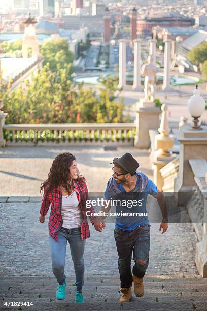 hanging out around the city - barcelona cityscape stock pictures, royalty-free photos & images