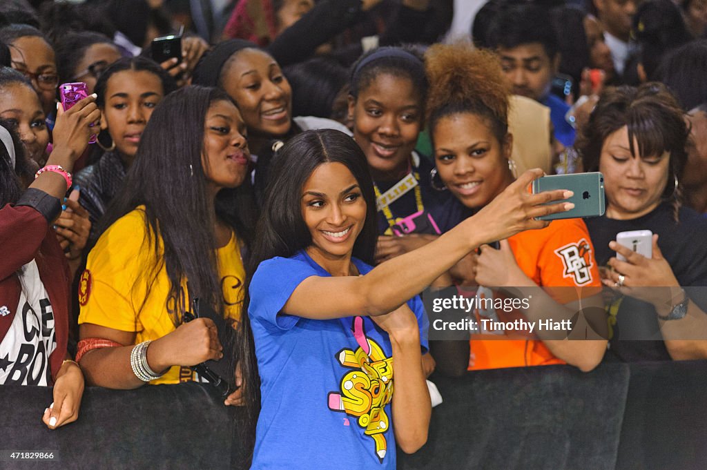 First Lady Michelle Obama And Grammy Award-Winning Artist Ciara Visit Detroit For First-Ever Citywide College Signing Day With Get Schooled And Detroit College Access Network As Part Of The First Lady's Reach Higher Initiative