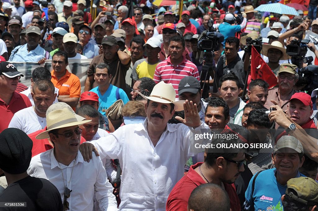 HONDURAS-MAY1-PROTEST