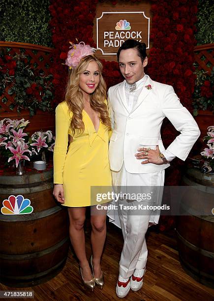 Figure skaters Tara Lipinski and Johnny Weir attend the 2015 Kentucky Oaks at Churchill Downs on May 1, 2015 in Louisville, Kentucky.