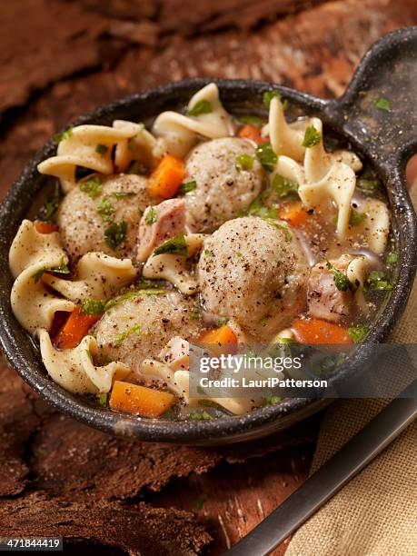 matzah ball soup - matzah stock pictures, royalty-free photos & images