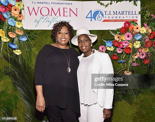 Radio personality Robin Quivers and singer/songwriter Andrea Martin attend the T.J. Martell Foundation's Women of Influence Awards on May 1, 2015 in...