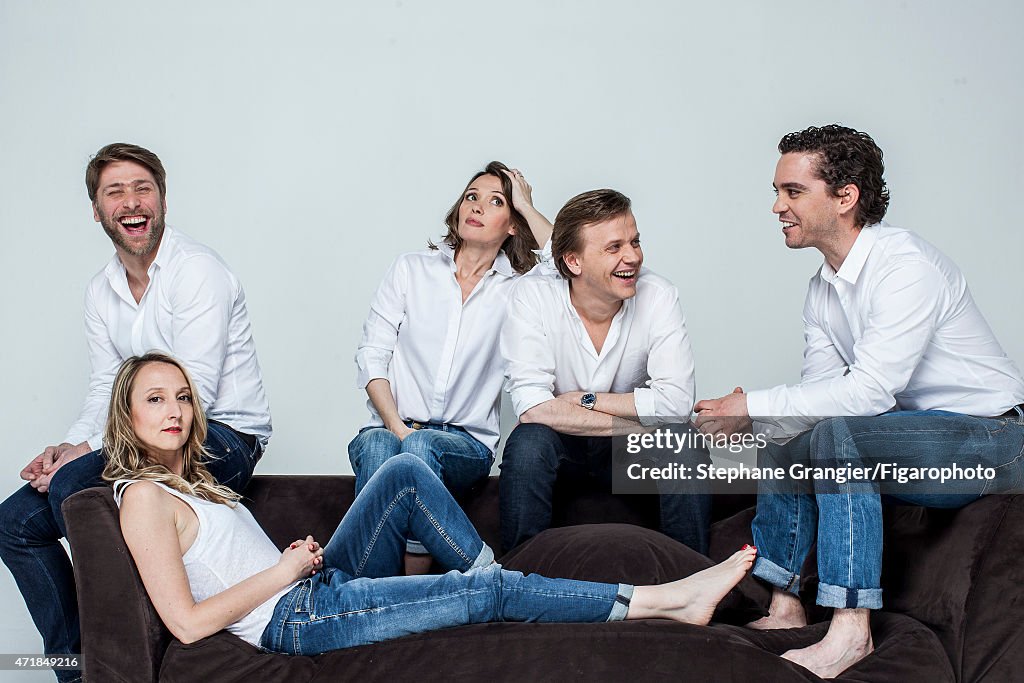 Cast of Le Talent de Mes Amis, Madame Figaro, April 24, 2015