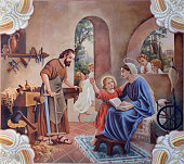 Sebechleby - Holy Family fresco