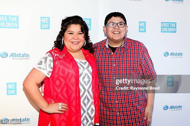 Singer and actress Raini Rodriguez from the television show "Austin & Ally", and her brother actor Rico Rodriguez from the television show "Modern...