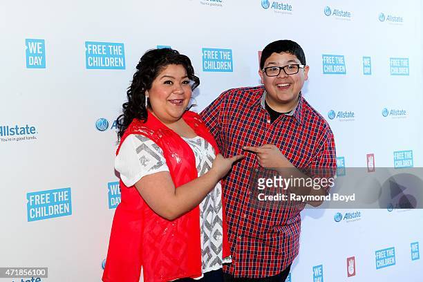Singer and actress Raini Rodriguez from the television show "Austin & Ally", and her brother actor Rico Rodriguez from the television show "Modern...