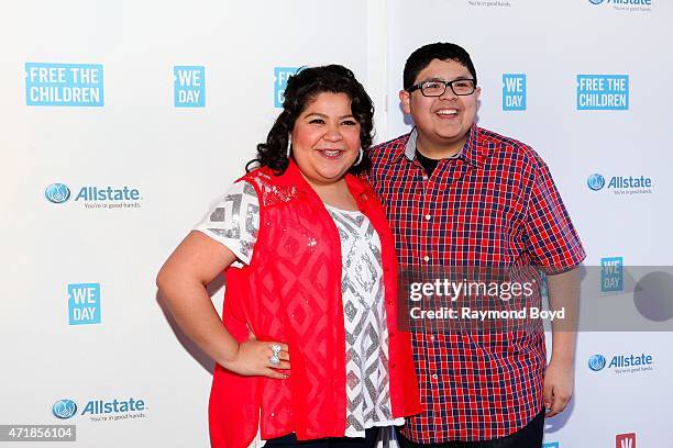 Singer and actress Raini Rodriguez from the television show "Austin & Ally", and her brother actor Rico Rodriguez from the television show "Modern...