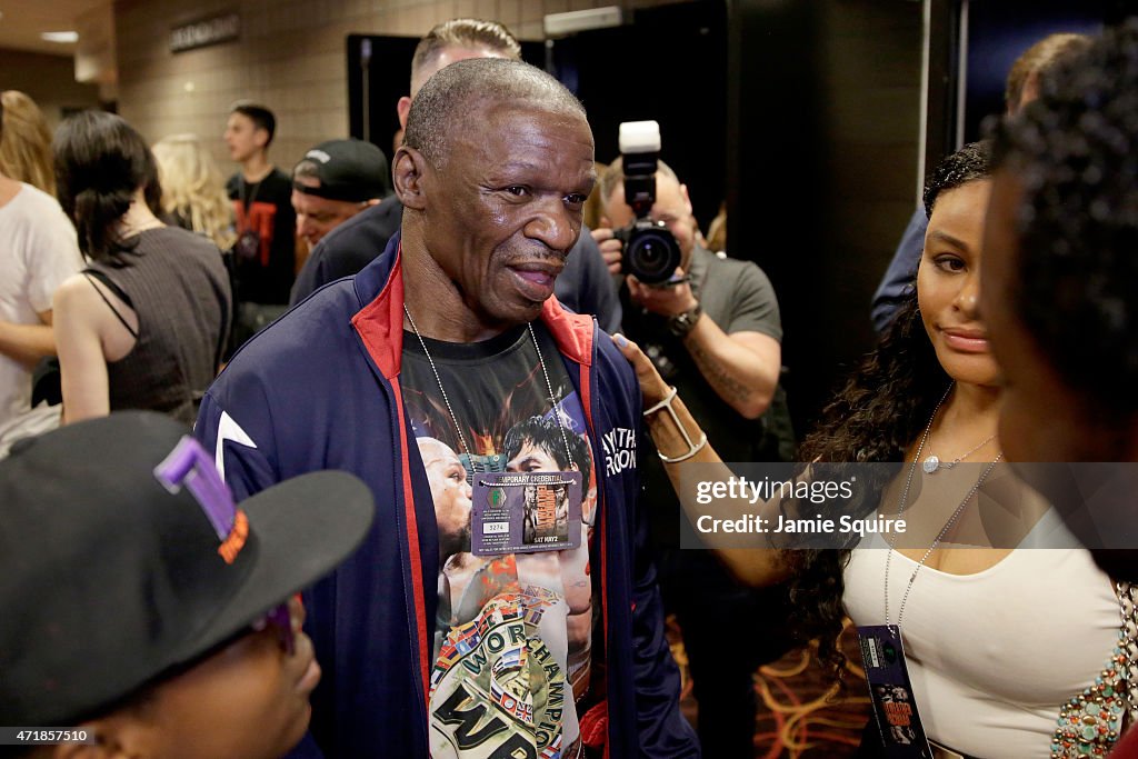 Floyd Mayweather Jr. v Manny Pacquiao - Weigh-In