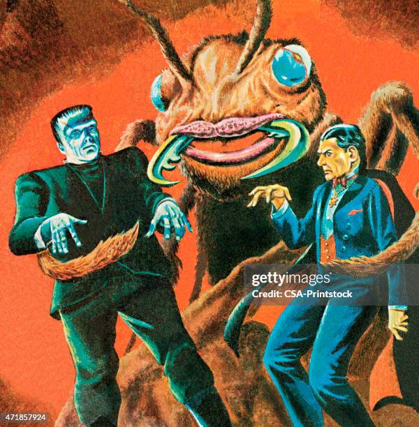 ilustrações de stock, clip art, desenhos animados e ícones de monstros - frankenstein