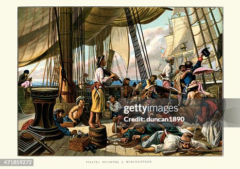 Pirates decoying a merchantman Pirates decoying a merchantman