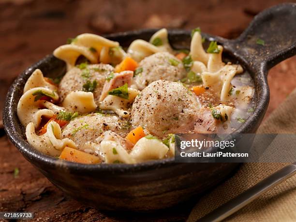 matzah ball soup - judaism stock pictures, royalty-free photos & images