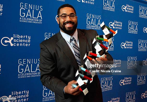 Football Player John Urschel attends Liberty Science Center's Genius Gala 4.0 at Liberty Science Center on May 1, 2015 in Jersey City, New Jersey.
