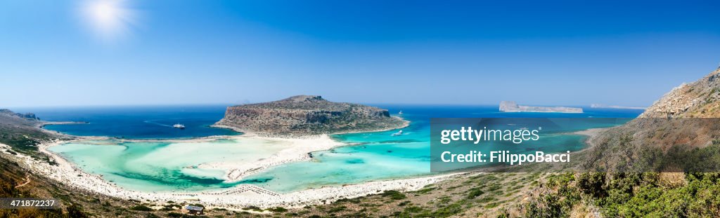 Balos beach in Crete, Greece