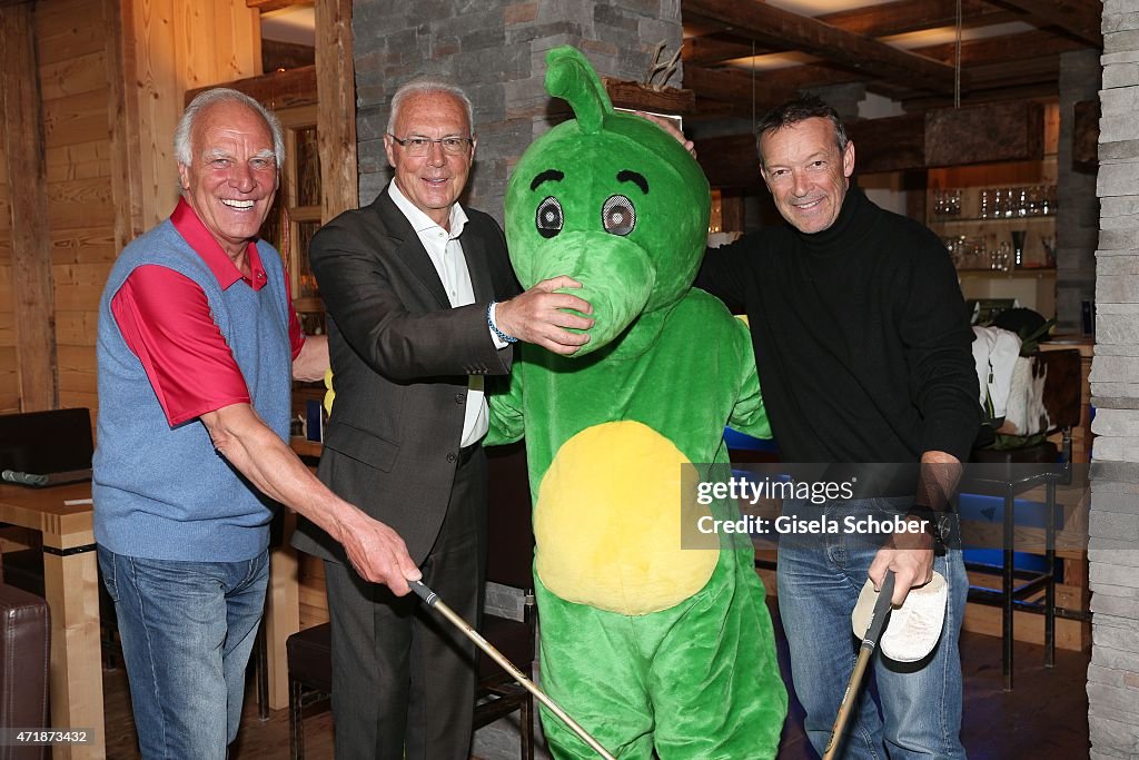 Franz 'Bulle' Roth, Franz Beckenbauer, Michael Roll during the Franz ...