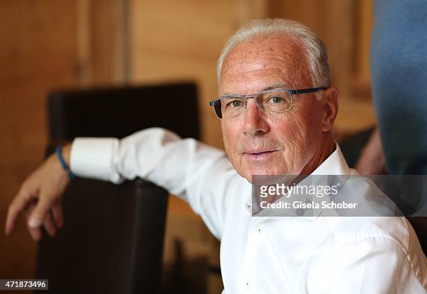 Franz Beckenbauer during the Franz Roth Golf Cup gala evening in favour of Michael Roll Stiftung 'Tabaluga' on May 1, 2015 in Bad Woerishofen,...