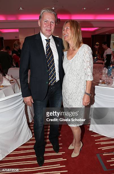 Johnny Logan and Sybille Beckenbauer during the Franz Roth Golf Cup gala evening in favour of Michael Roll Stiftung 'Tabaluga' on May 1, 2015 in Bad...