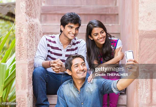 taking a selfie - brother sister stock pictures, royalty-free photos & images