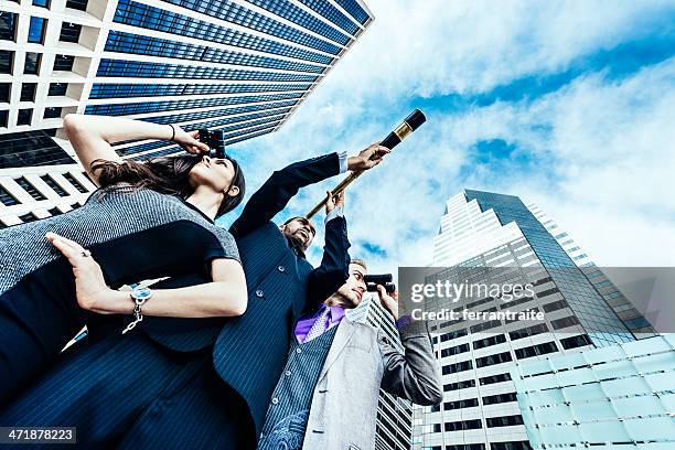 business opportunities - spy glass businessman stock pictures, royalty-free photos & images