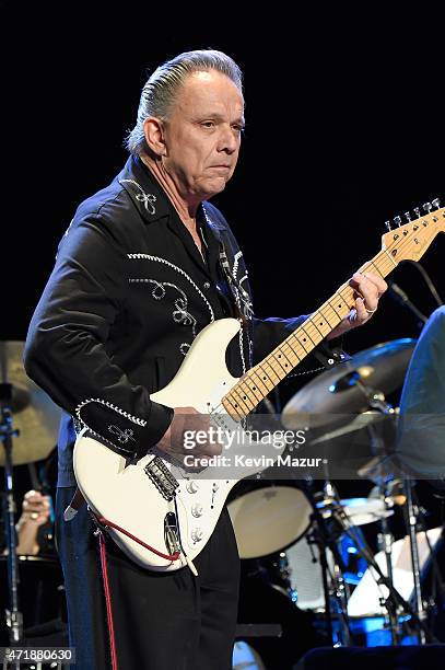 Jimmie Vaughan performs at the Eric Clapton's 70th Birthday Concert Celebration at Madison Square Garden on May 1, 2015 in New York City.