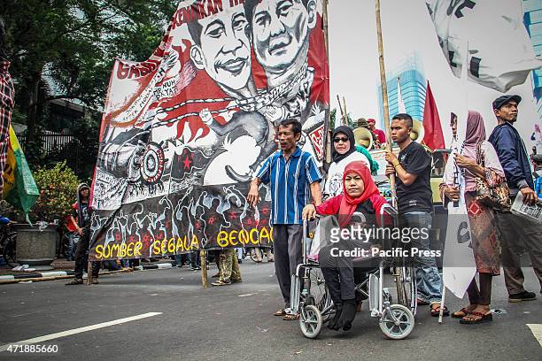 Indonesian workers march down the street to mark May Day. Unions would be out in force to demand better working conditions in Southeast Asia's most...