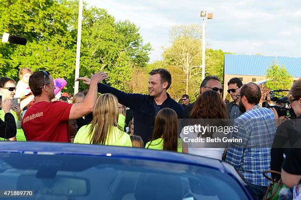 Clark Beckham during his homecoming on May 1, 2015 in White House, Tennessee.