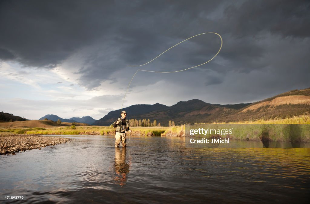 Exclusión de la pesca de trucha en el oeste de Estados Unidos del río.