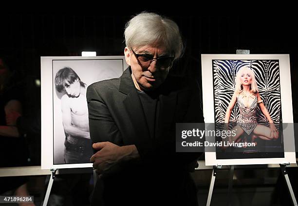 Photographer Chris Stein attends a Debbie Harry and Chris Stein hosted cocktail party at the Hollywood Roosevelt Hotel on May 1, 2015 in Hollywood,...