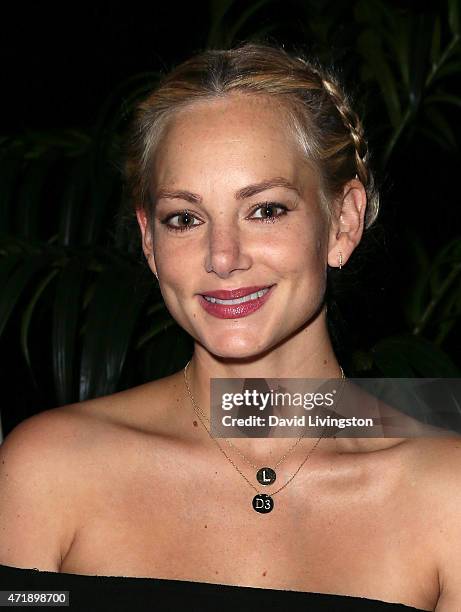 Actress Libby Mintz attends a Debbie Harry and Chris Stein hosted cocktail party at the Hollywood Roosevelt Hotel on May 1, 2015 in Hollywood,...