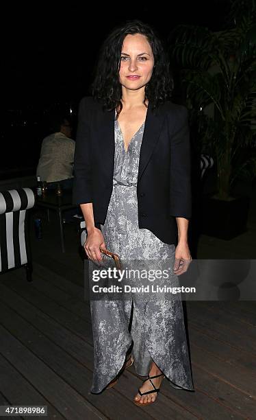 Actress Rain Phoenix attends a Debbie Harry and Chris Stein hosted cocktail party at the Hollywood Roosevelt Hotel on May 1, 2015 in Hollywood,...