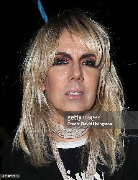 Singer/DJ Miss Guy attends a Debbie Harry and Chris Stein hosted cocktail party at the Hollywood Roosevelt Hotel on May 1, 2015 in Hollywood,...