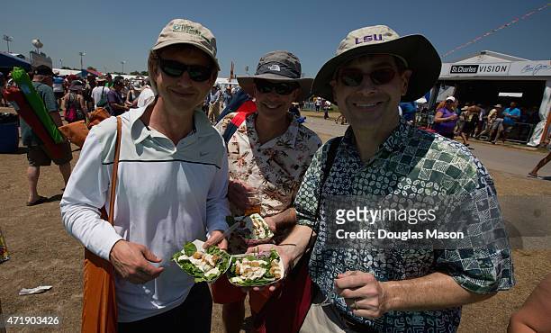 Food at the 2015 New Orleans Jazz & Heritage Festival at Fair Grounds Race Course on May 1st, 2015 in New Orleans, Louisiana.