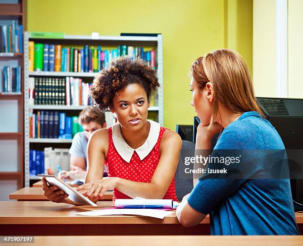 Teenagers Using Digital Tablets Classroom Photos and Premium High Res ...