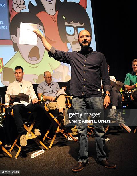 Creator/executive producer Loren Bouchard celebrates 100 Episodes Of FOX's "Bob's Burgers" held at Fox Studio Lot on May 1, 2015 in Century City,...