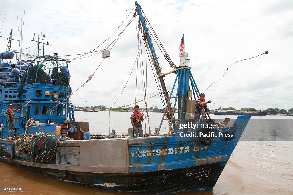 Indonesian war ship, Kapitan Pattimura arrested three...