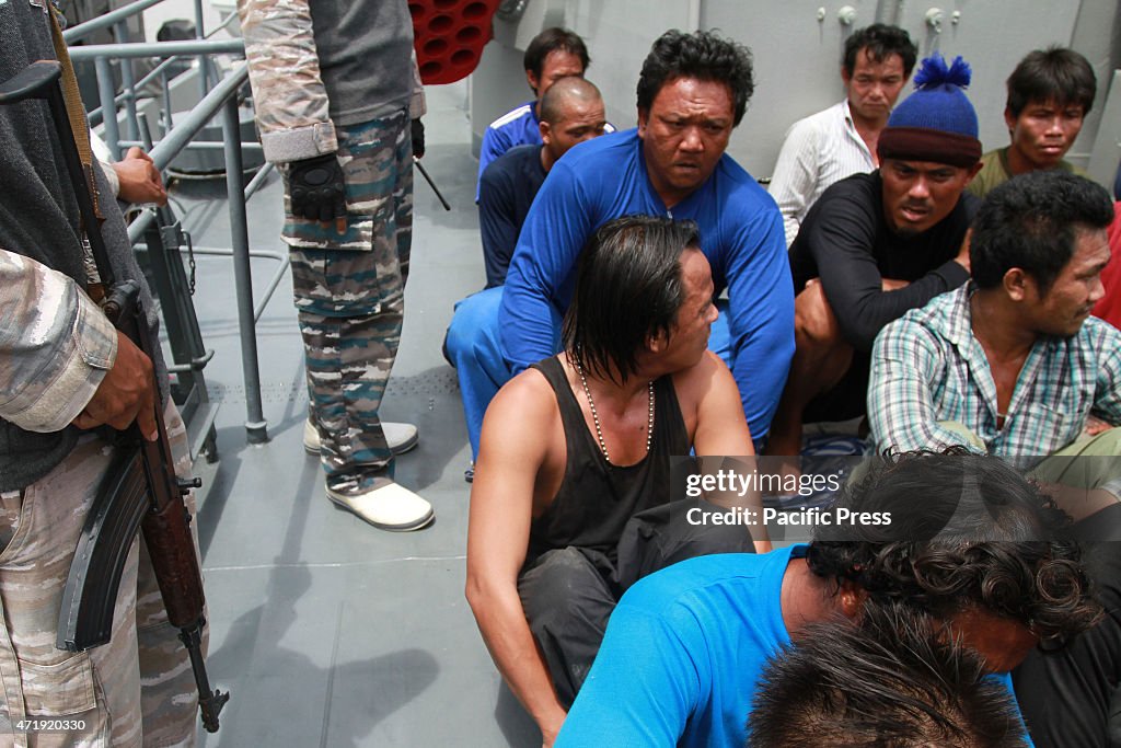 Indonesian war ship, Kapitan Pattimura arrested three...